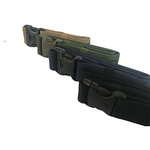 

Men's Military Tactical Belt Breathable Wearable Protective for Solid Colored Canvas Fall Spring Summer
