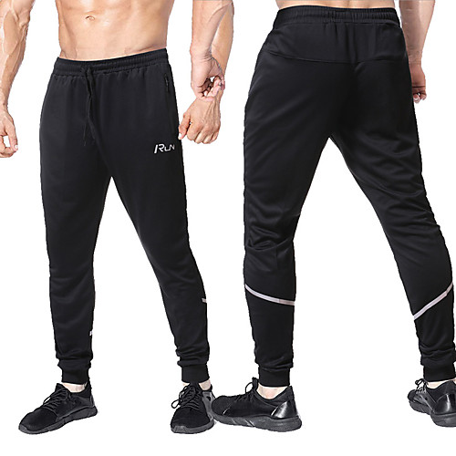 

Men's Sweatpants Joggers Jogger Pants Athletic Bottoms Drawstring Zipper Pocket Winter Fitness Gym Workout Running Training Exercise Breathable Soft Sweat wicking Normal Sport Stripes Black