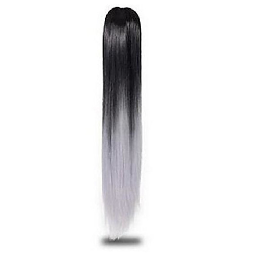 

long straight ponytail synthetic clip on tone ponytail 24inch high temperature fiber ponytail #530 24inches
