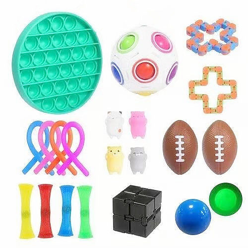 

Squishy Toy Sensory Fidget Toy Stress Reliever 21 pcs Mini Creative Stress and Anxiety Relief Decompression Toys Slow Rising Plastic For Kid's Adults' Men and Women Boys and Girls Gift