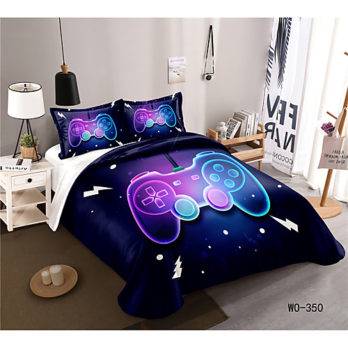 

3-Piece Duvet Cover Set Hotel Bedding Sets Comforter Cover with Soft Lightweight Microfiber, Include 1 Duvet Cover, 2 Pillowcases for Double/Queen/King