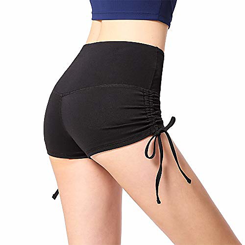 

Yoga Short for Women High Waist Workout Shorts Running Sport Fitness Activewaer Gym Clothes Black
