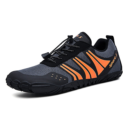 

Men's Hiking Shoes Sneakers Anti-Slip Breathable Wearable Comfortable Hiking Outdoor Exercise Running Spring, Fall, Winter, Summer Black Orange