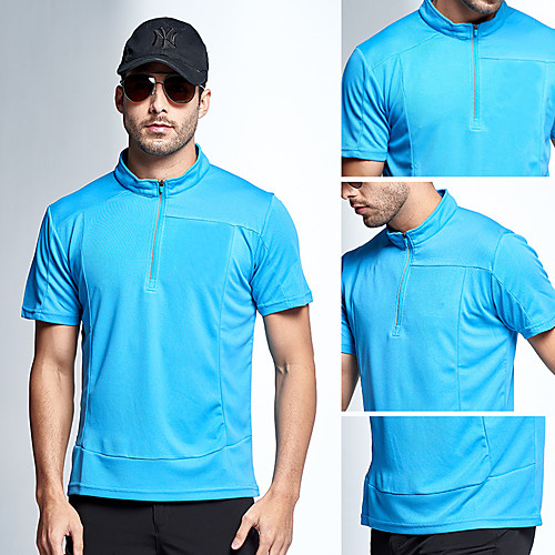 

Women's T shirt Hiking Tee shirt Long Sleeve Tee Tshirt Top Outdoor Lightweight Breathable Quick Dry Sweat wicking Spring Summer Scarlet [028 female short sleeve] Scarlet [028 Men's Short Sleeve