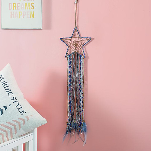 

Boho Dream Catcher Handmade Gift Wall Hanging Decor Art Ornament Craft Star 8019cm for Kids Bedroom Wedding Festival