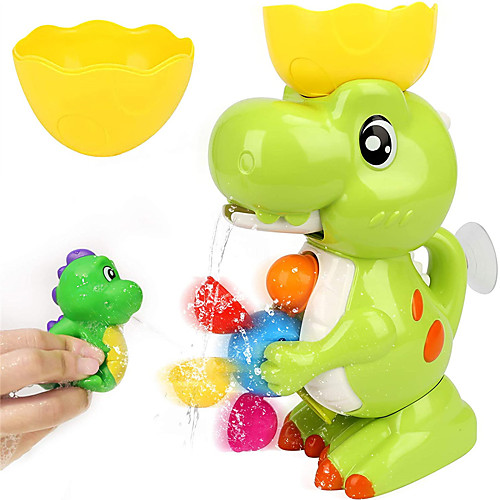 

Waterfall Windmill Bath Toy Bathtub Pool Toys Water Pool Bathtub Toy Dinosaur Plastic Bathtime Bathroom for Toddlers, Bathtime Gift for Kids & Infants / Kid's