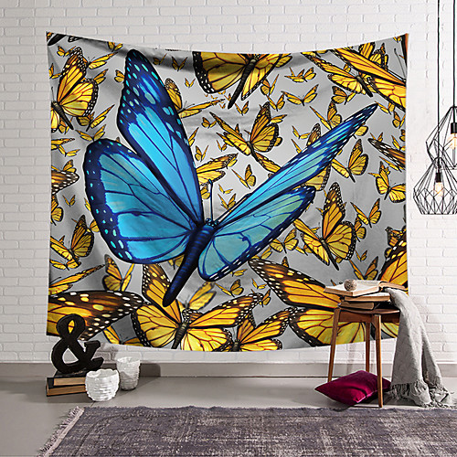 

Wall Tapestry Art Decor Blanket Curtain Hanging Home Bedroom Living Room Decoration Polyester Butterfly
