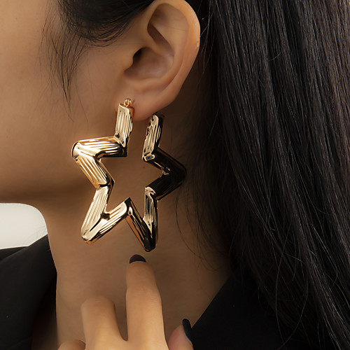 

Women's Stud Earrings Drop Earrings Hoop Earrings Retro Star Stylish Artistic Simple Vintage Trendy Earrings Jewelry Gold / Silver For Party Street Daily Holiday Festival 2pcs