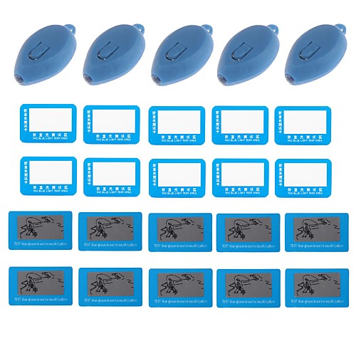 

5pcs Anti-Blue Light Test Detection Card Blue Light Card Glasses Lens Test Pen Card 10Pcs Polarized Sunglasses Test Card Paper