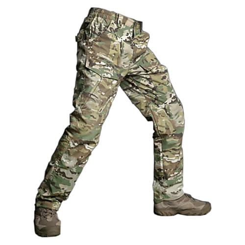 

Men's Hiking Pants Trousers Hunting Pants Tactical Cargo Pants Waterproof Ventilation Quick Dry Breathable Fall Spring Solid Colored Camo / Camouflage for CP camouflage Dark night camouflage Black S