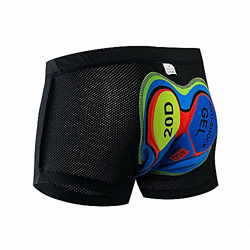 

men's 20d gel padded bike bicycle mtb cycling underwear shorts black size xxxl