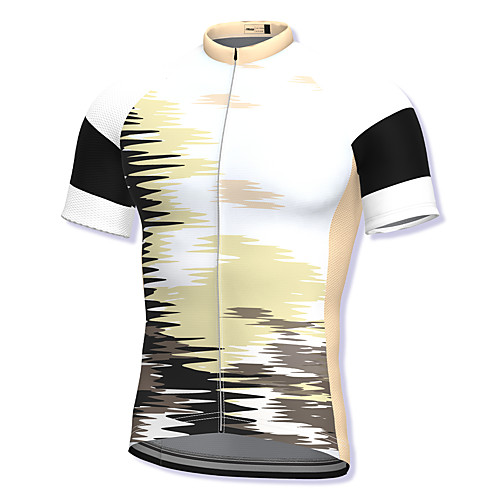 

21Grams Men's Short Sleeve Cycling Jersey Spandex Khaki Bike Top Mountain Bike MTB Road Bike Cycling Breathable Quick Dry Sports Clothing Apparel / Athleisure