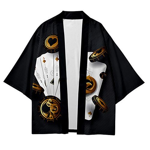 

Men's Shirt 3D Print Graphic Prints 3D Print Short Sleeve Daily Tops Casual Fashion Hawaiian Black