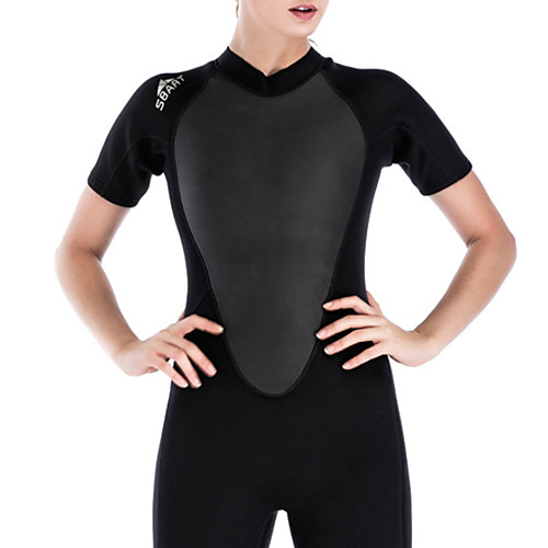 

Women's One Piece Diving Swimsuit Zipper Slim Solid Color Color Block Black Swimwear Bodysuit High Neck Bathing Suits New Neutral Sports