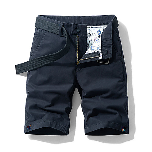 

Men's Hiking Shorts Hiking Cargo Shorts Solid Color Outdoor Regular Fit Ventilation Shockproof Multi-Pockets Cotton Shorts Bottoms Black Yellow Army Green Burgundy Beach Traveling 28 29 30 36 38