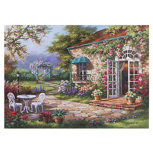 

1000 pcs Garden Theme Jigsaw Puzzle Educational Toy Adult Puzzle Gift Stress and Anxiety Relief Adorable Decompression Toys Parent-Child Interaction Cardboard Paper Teenager Adults' Toy Gift