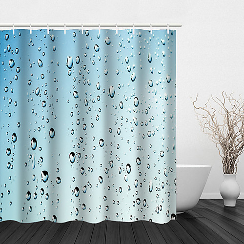 

Bathroom Shower Curtains & Hooks Casual Polyester Waterproof