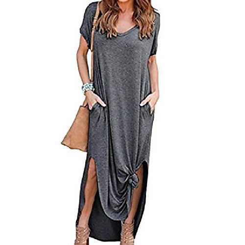 

Women's Loose Light Gray Dark Gray Wine Pink ArmyGreen 5000 pieces of stock are in stock and shipped on the same day Black Blue Dark Blue Short Sleeve Solid Color Spring & Summer Simple S M L XL XXL