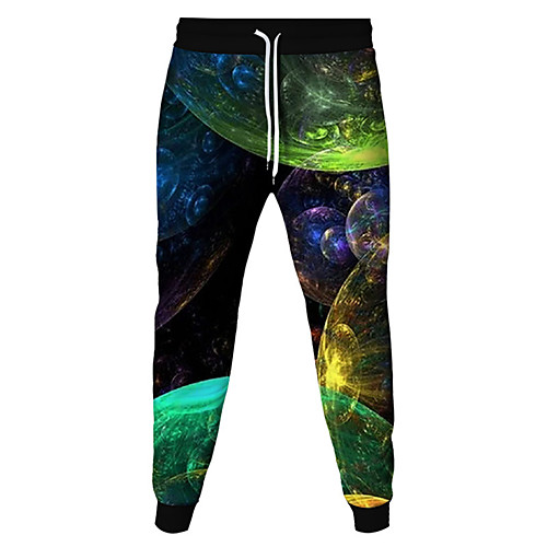 

Men's Women's Sweatpants Joggers Jogger Pants Athletic Bottoms Drawstring Beam Foot Winter Fitness Gym Workout Running Jogging Training Breathable Soft Sweat wicking Normal Sport Galaxy Black Blue