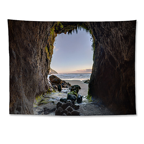 

Wall Tapestry Art Decor Blanket Curtain Hanging Home Bedroom Living Room Polyester Beach Cave