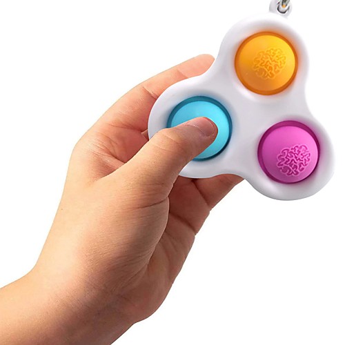 

Fidget Toys Colorful Keychain Simple Dimple Stress Antistress Reliever Autism Needs Anti-stress PopIt Rainbow Toys for Adults