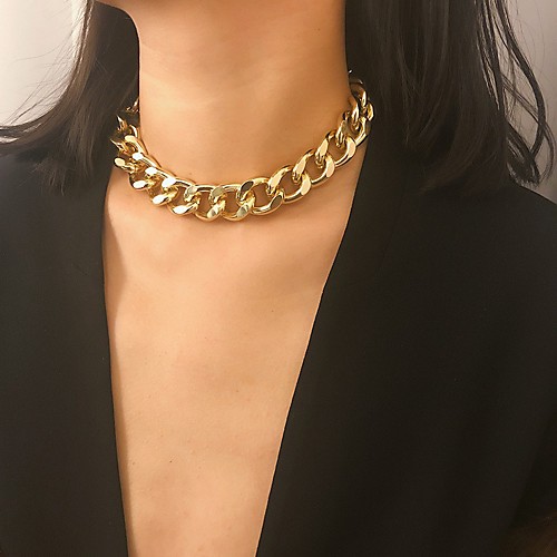 

Women's Men's Choker Necklace Chain Necklace Fashion Alloy Gold Silver 30-40 cm Necklace Jewelry 1pc For Party Evening Street