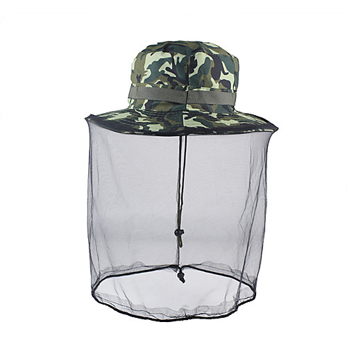 

Men's Face cover Hats Fishing Hat Portable Ultraviolet Resistant Breathability Anti-Insect Camo Spring & Summer Terylene Hunting Fishing Camping / Hiking / Caving Everyday Use Camouflage Color Jungle