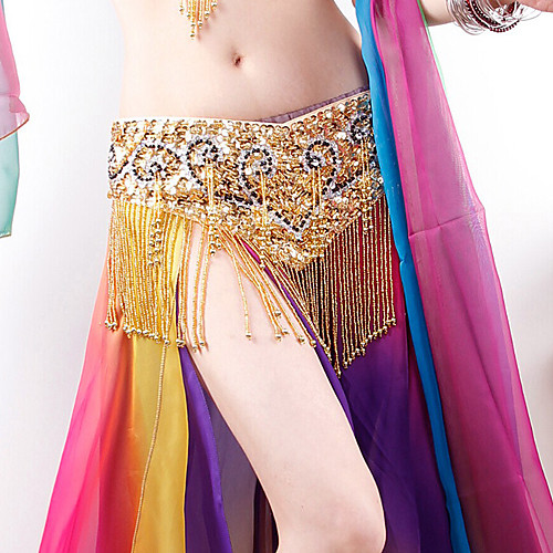 

Belly Dance Waist Accessory Paillette Women's Training Performance POLY
