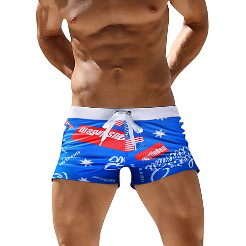 

Men's Swim Shorts Swim Trunks Nylon Elastane Board Shorts Breathable Quick Dry Drawstring - Swimming Surfing Water Sports Summer