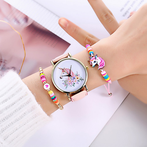 

Women's Quartz Watches Analog Quartz Stylish Casual Creative Large Dial / PU Leather