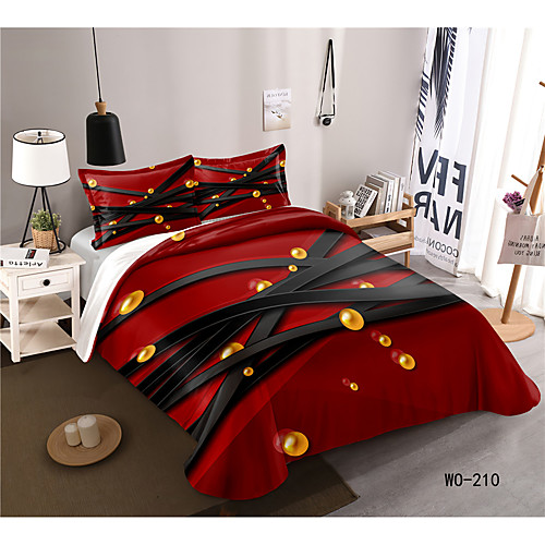 

3-Piece Duvet Cover Set Hotel Bedding Sets Comforter Cover with Soft Lightweight Microfiber, Include 1 Duvet Cover, 2 Pillowcases for Double/Queen/King