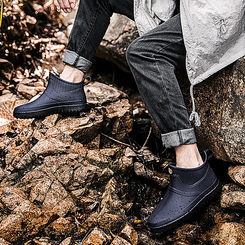 

1 Pair Men's Shoe Cover Solid Colored Warm Simple Style Rubber EU36-EU46