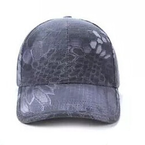 

Men's Cap Fishing Hat Hunting Hat Portable Ultraviolet Resistant Breathability Comfortable Camo Spring & Fall Terylene Hunting Fishing Camping / Hiking / Caving Everyday Use Green Python Black