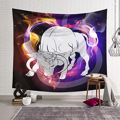 

Wall Tapestry Art Decor Blanket Curtain Hanging Home Bedroom Living Room Colourful Polyester Cattle