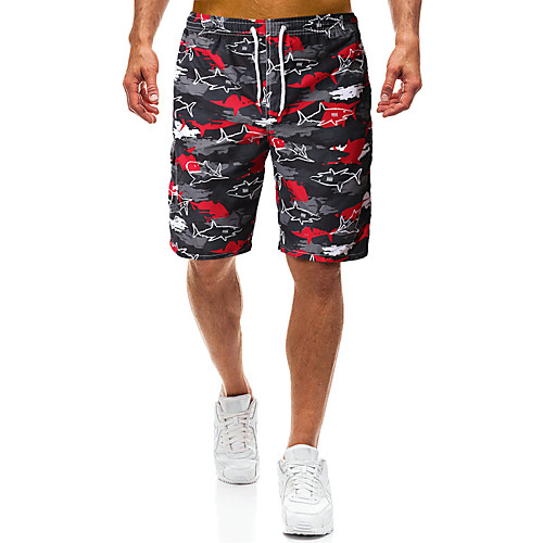 

Men's Running Shorts Sports & Outdoor Shorts Drawstring Fitness Gym Workout Running Training Exercise Breathable Quick Dry Soft Normal Sport Black / Red / Micro-elastic / Athleisure