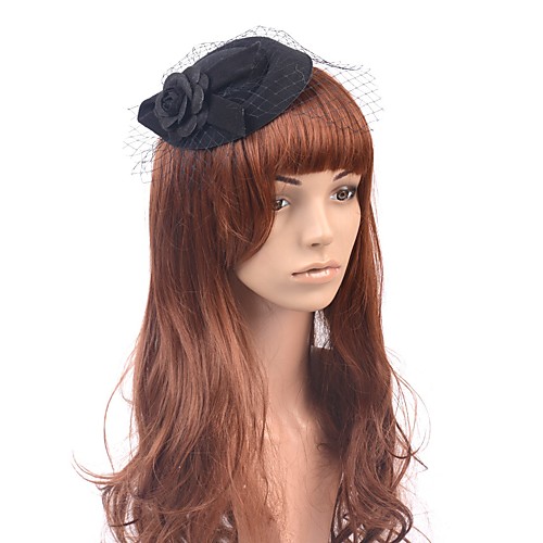 

Classic Retro Tulle Fascinators with Floral / Solid 1 Piece Special Occasion / Party / Evening Headpiece