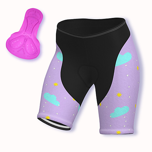 

21Grams Women's Cycling Shorts Spandex Bike Padded Shorts / Chamois Breathable Sports Purple Mountain Bike MTB Road Bike Cycling Clothing Apparel Bike Wear / Stretchy / Athleisure