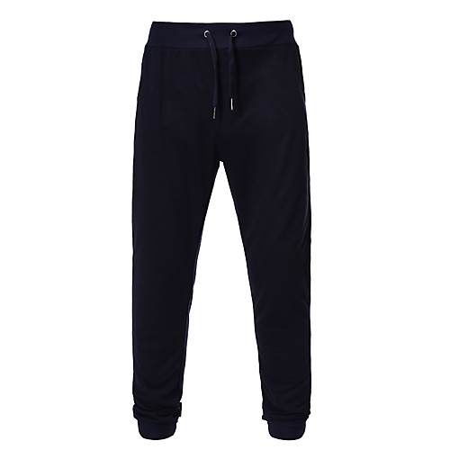 

Men's Casual / Sporty Sweatpants Outdoor Sports Daily Sports Pants Pants Solid Colored Full Length Drawstring Pocket Black Light gray Dark Gray Navy Blue