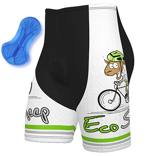

21Grams Men's Cycling Shorts Spandex Bike Padded Shorts / Chamois Breathable Quick Dry Sports White Mountain Bike MTB Road Bike Cycling Clothing Apparel Bike Wear / Athleisure