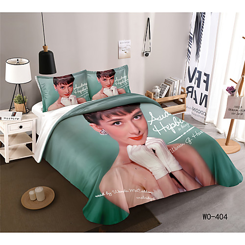 

3-Piece Duvet Cover Set Hotel Bedding Sets Comforter Cover with Soft Lightweight Microfiber, Include 1 Duvet Cover, 2 Pillowcases for Double/Queen/King