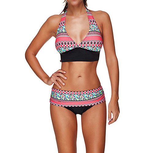 

Women's Tankini Elastane Swimwear Breathable Quick Dry Sleeveless 2 Piece - Swimming Surfing Water Sports Summer