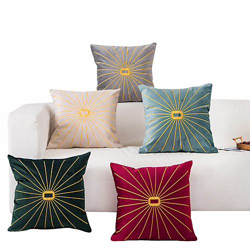

1 Pc Geometric Cushion Cover 45x45cm Linen for Sofa Bedroom