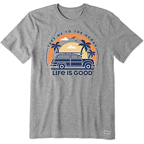 

Men's Unisex Tees T shirt Hot Stamping Graphic Prints Car Plus Size Print Short Sleeve Casual Tops 100% Cotton Basic Designer Big and Tall Gray