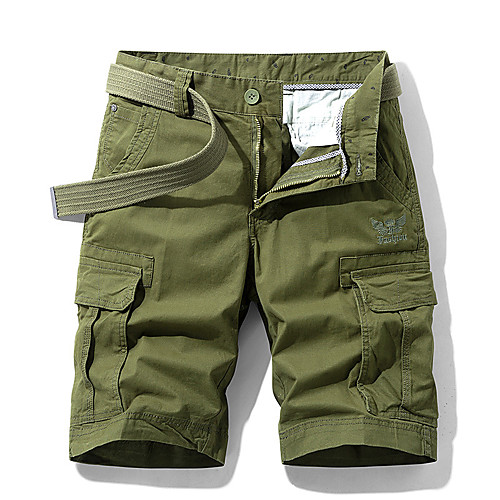 

Men's Hiking Shorts Hiking Cargo Shorts Solid Color Outdoor Breathable Soft Multi-Pockets Wear Resistance Cotton Shorts Yellow Blue Khaki Green Hunting Fishing Climbing 28 29 30 36 38