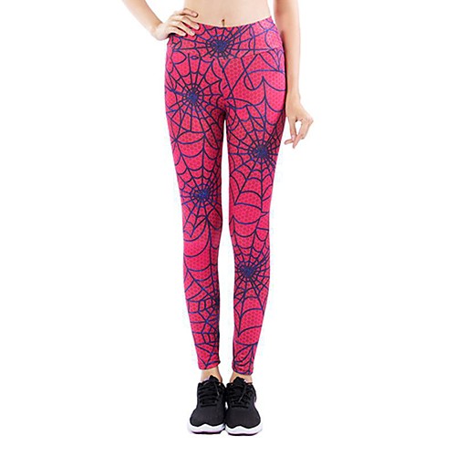

Activewear Pants Printing Solid Women's Training Running Natural Polyester