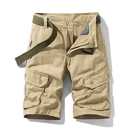 

Men's Hiking Shorts Hiking Cargo Shorts Solid Color Outdoor 10 Breathable Soft Multi-Pockets Wear Resistance Cotton Shorts Black Blue Grey Khaki Green Hunting Fishing Climbing 30 36 38 32 34