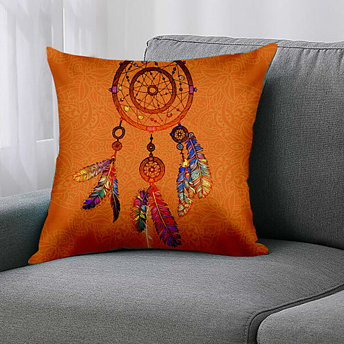 

Double Side 1 Pc Geometric Cushion Cover Print 45x45cm Linen for Sofa Bedroom