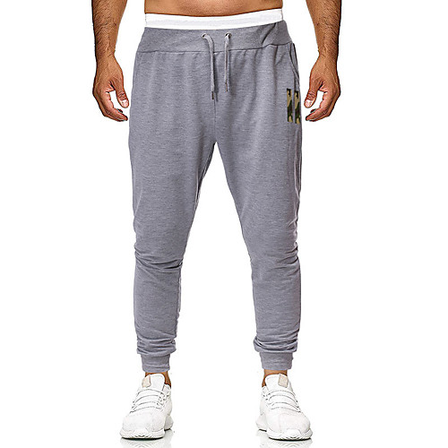 

Men's Sweatpants Joggers Jogger Pants Athletic Bottoms Drawstring Pocket Cotton Winter Fitness Gym Workout Running Training Exercise Breathable Soft Sweat wicking Normal Sport Solid Colored Light