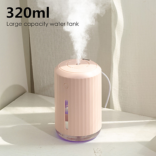 

Humidifier Portable USB Ultrasonic Colorful Cup Aroma Diffuser Cool Mist Maker Air Humidifier Purifier With Light For Car Home