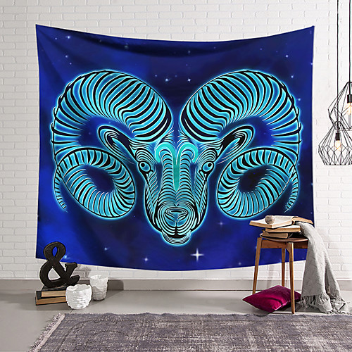 

Wall Tapestry Art Decor Blanket Curtain Hanging Home Bedroom Living Room Decoration Polyester Antelope Head